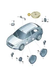 8U0035382 Audi Bass Loudspeaker