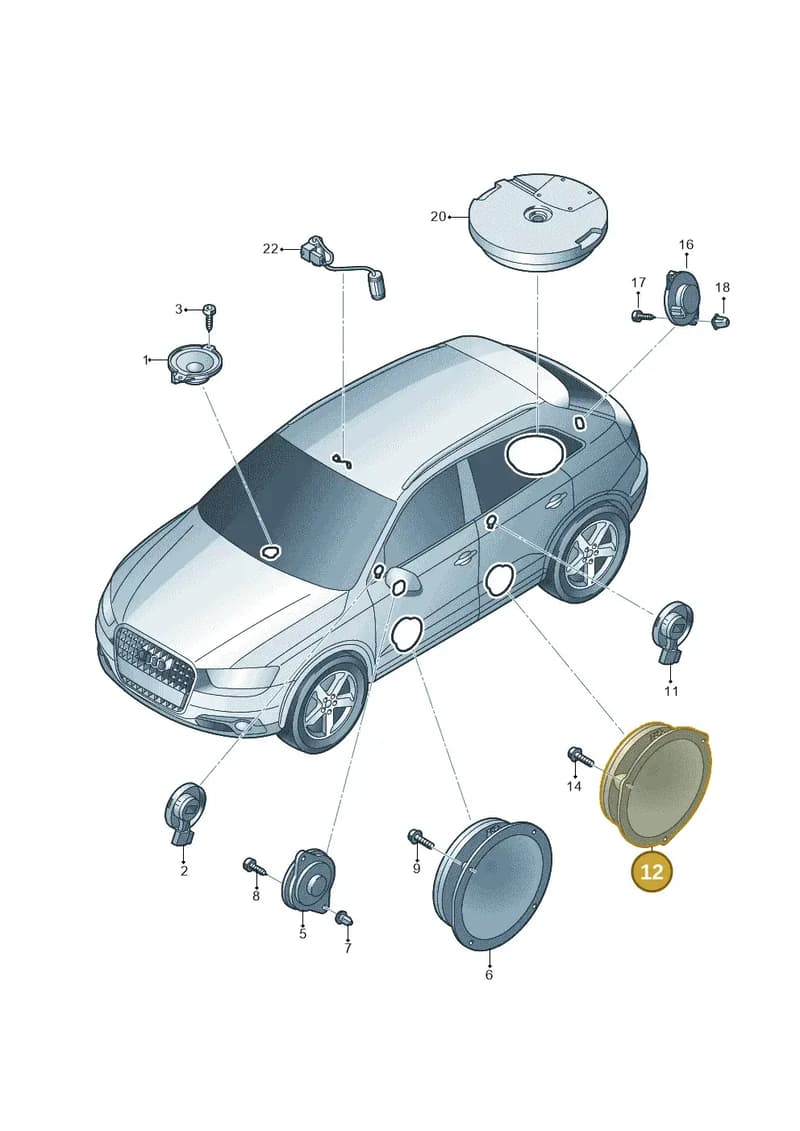 8U0035411A — Audi Q3 1.4 (2016-) diagram 728035350, position 12