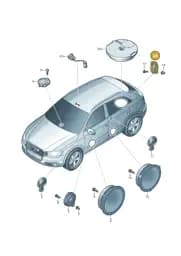 8U0035416A Audi Loudspeaker