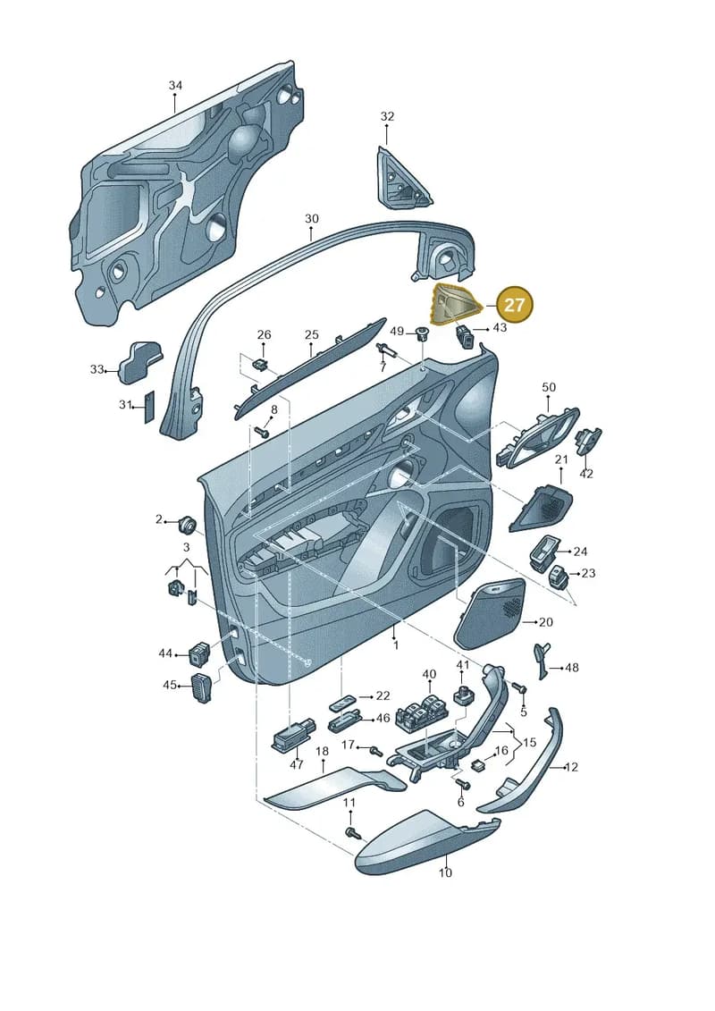 8U0035424A4PK — Audi Q3 (2014-2019) diagram 855867000, position 27
