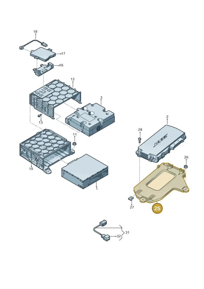 8U0035464A — Audi Q3 quattro (2011-2015) diagram 728035400, position 25
