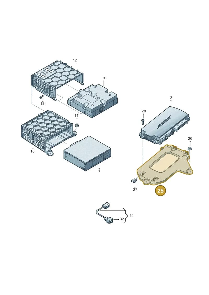 8U0035464A — Audi RS Q3 (2013-2018) diagram 764035400, position 25