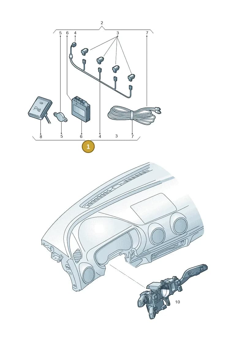 8U0054630B — Audi A3 Cab. 1.4 (2013-2016) diagram 778051200, position 1