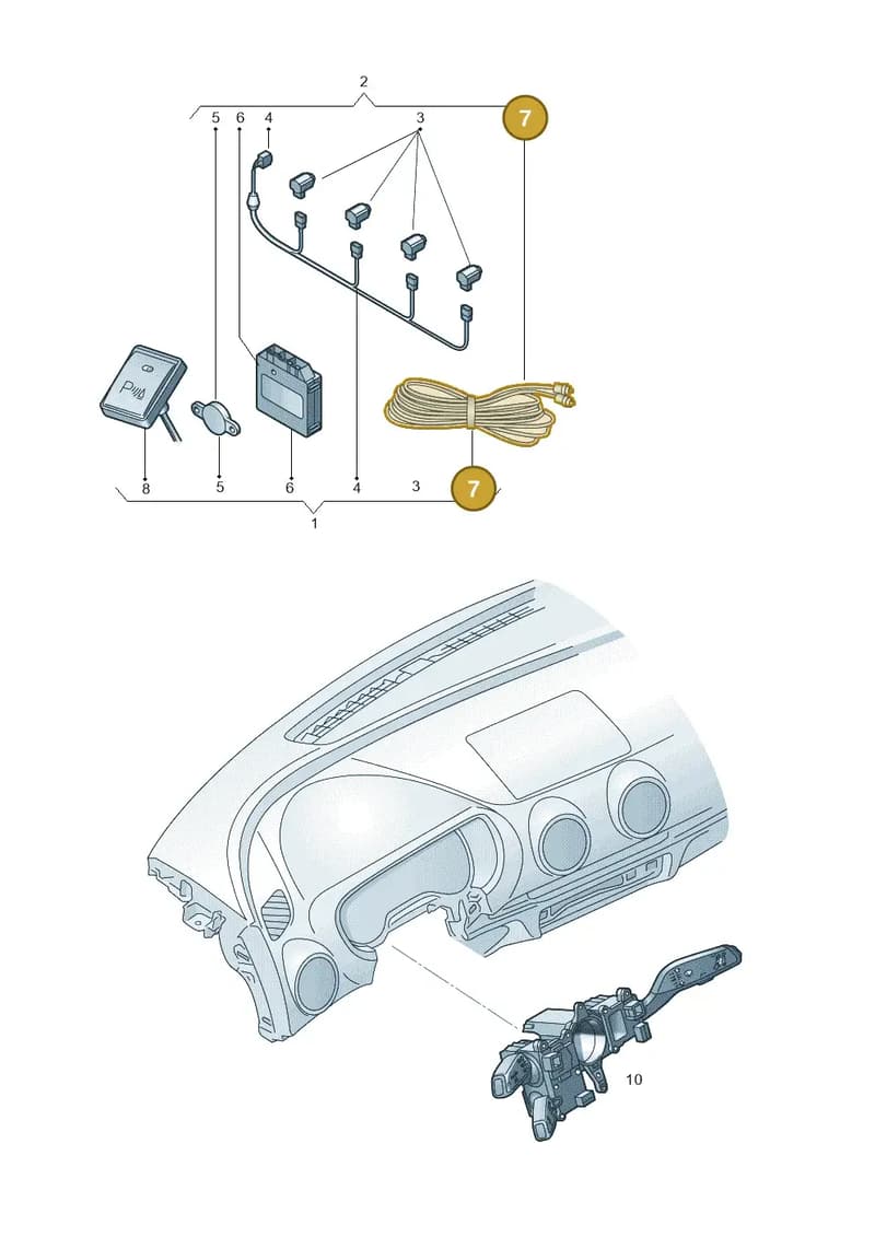 8U0054635 — Audi A3 Cab. 1.4 (2013-2016) diagram 778051200, position 7