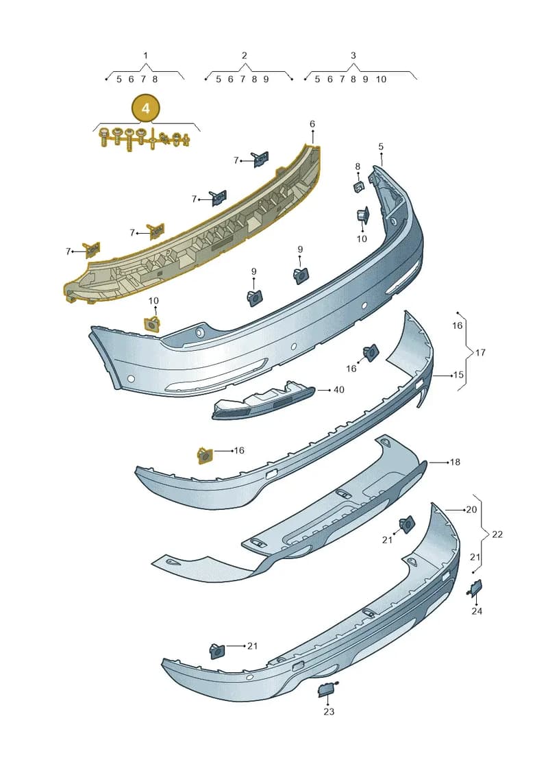 8U0098627B — Audi Q3 1.4 (2016-) diagram 855807600, position 4