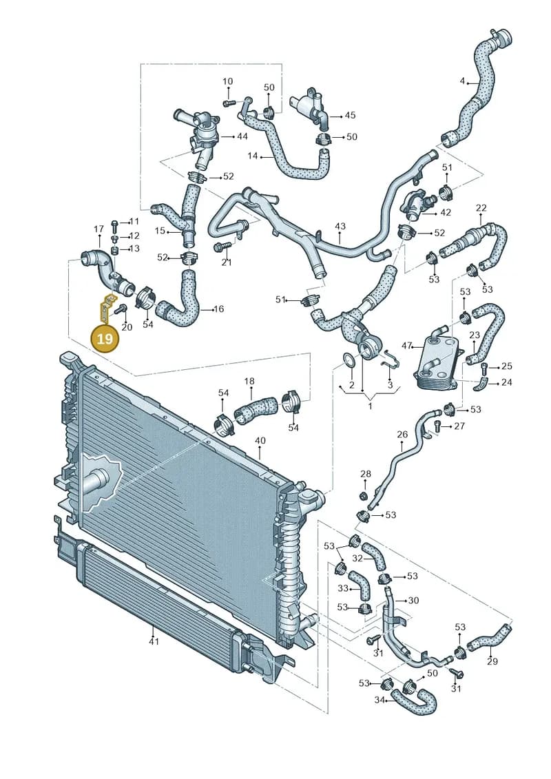 8U0121067 — Audi RS Q3 (2013-2018) diagram 764121330, position 19