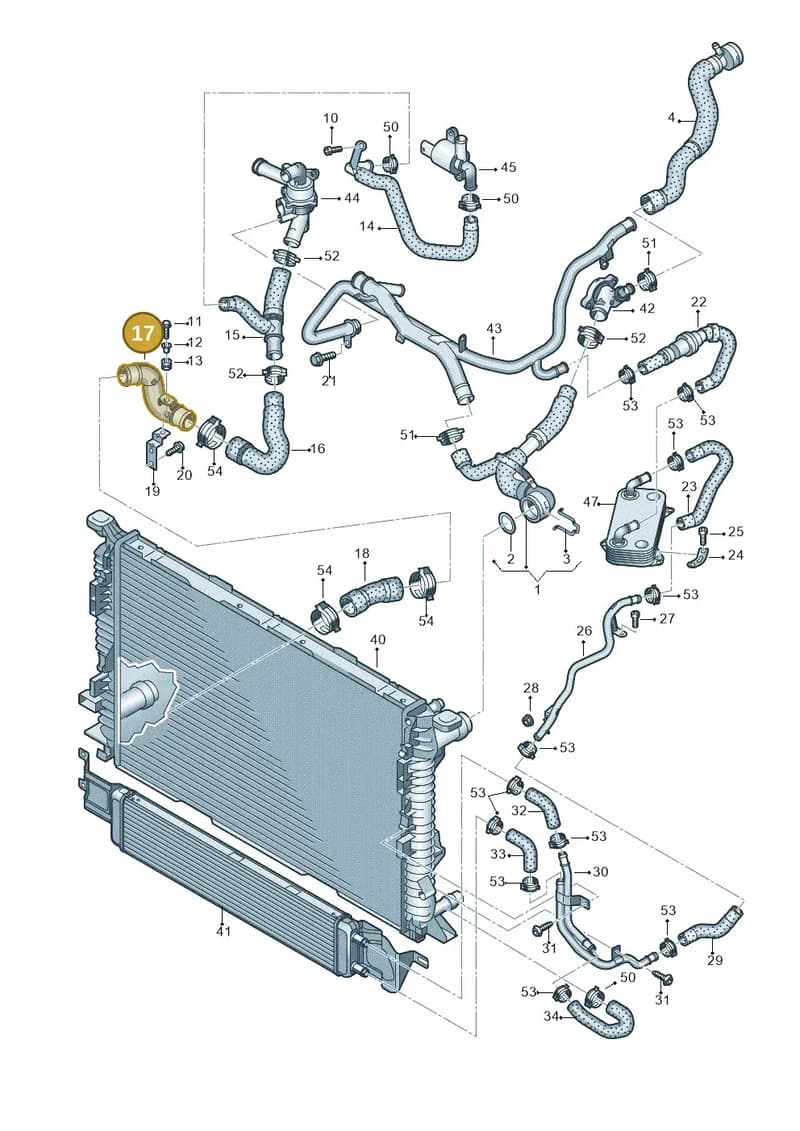 8U0121485 — Audi RS Q3 (2013-2018) diagram 764121330, position 17