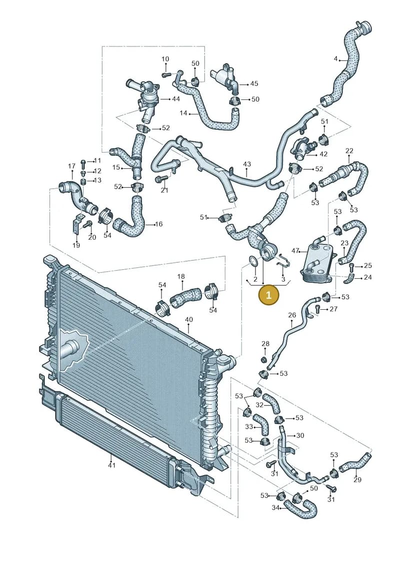 8U0122101A — Audi RS Q3 (2013-2018) diagram 764121330, position 1