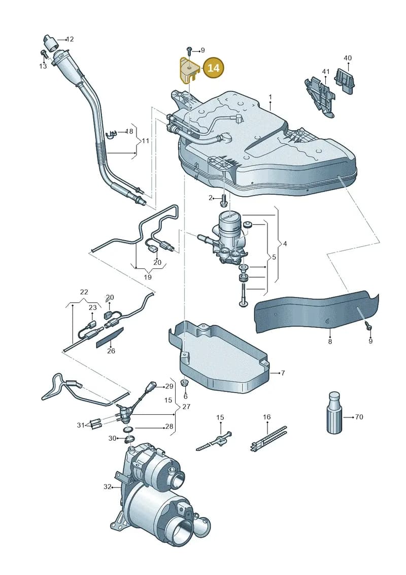 8U0131979 — Audi Q3 (2014-2019) diagram 855201550, position 14