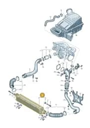 8U0145803C Audi Charge Air Cooler