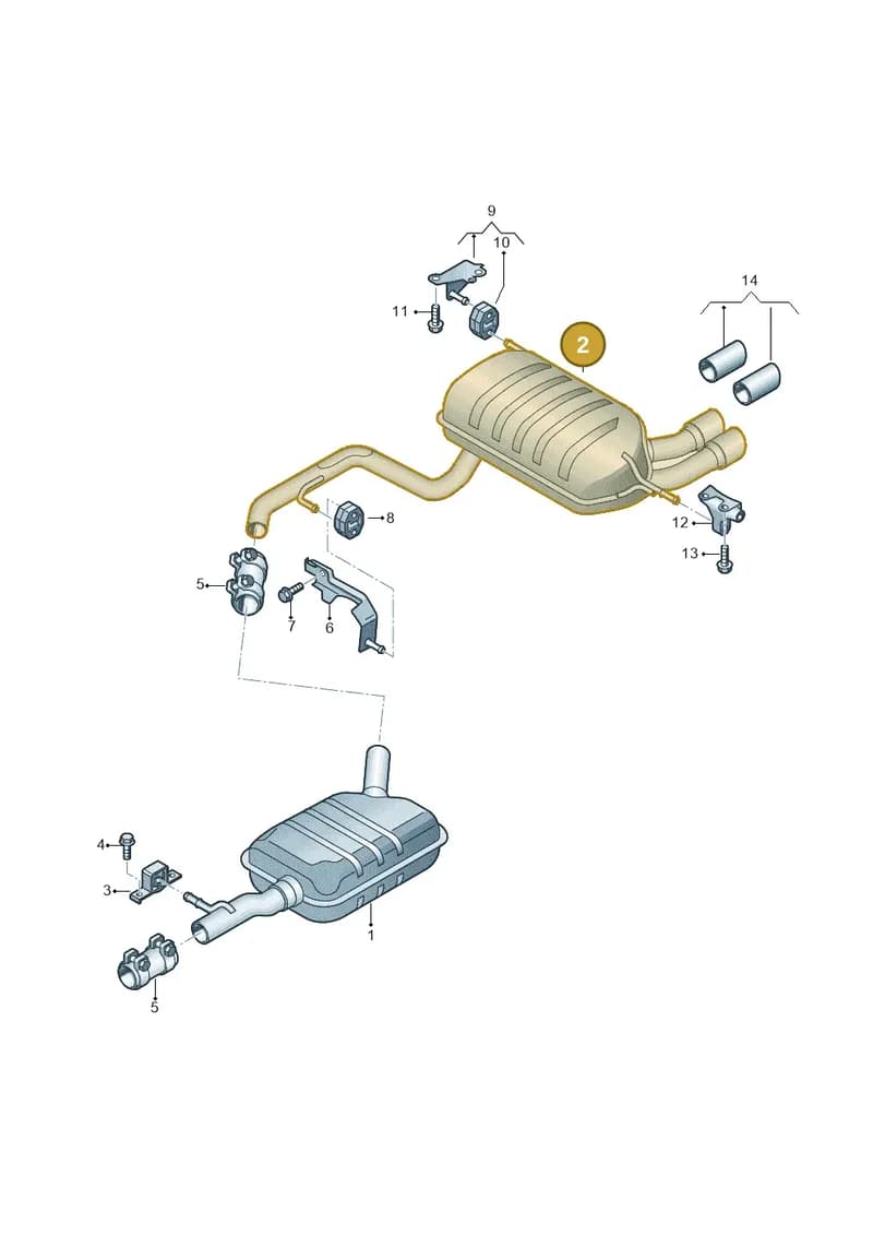 8U0253609AA — Audi Q3 quattro (2011-2015) diagram 728253950, position 2
