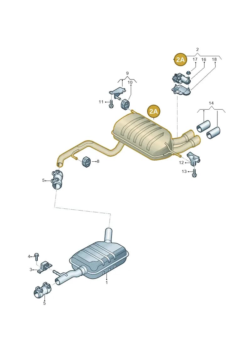 8U0253609AT — Audi Q3 (2014-2019) diagram 855253840, position 2A