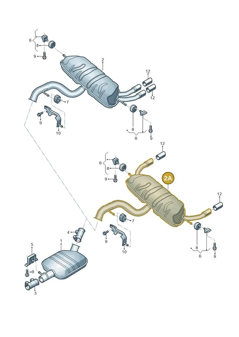8U0253609BN — Audi Q3 (2014-2019) diagram 855253870, position 2A