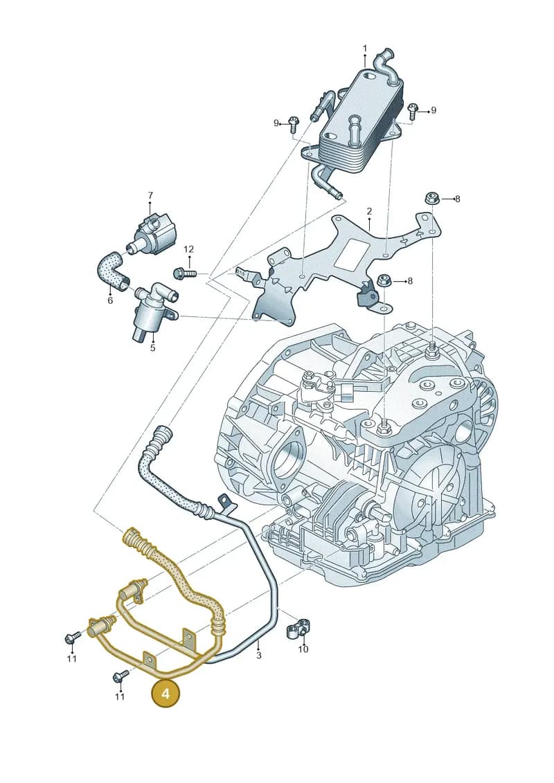 8U0317817C — Audi Q3 (2014-2019) diagram 728317500, position 4