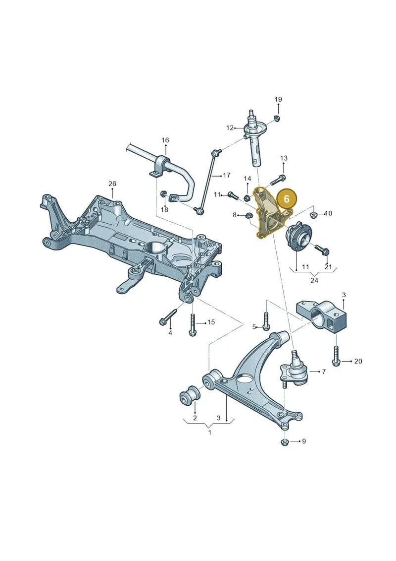 8U0407255 — Audi RS Q3 (2013-2018) diagram 460407000, position 6
