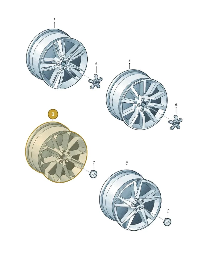 8U0601025AF — Audi Q3 1.4 (2016-) diagram 855601700, position 3
