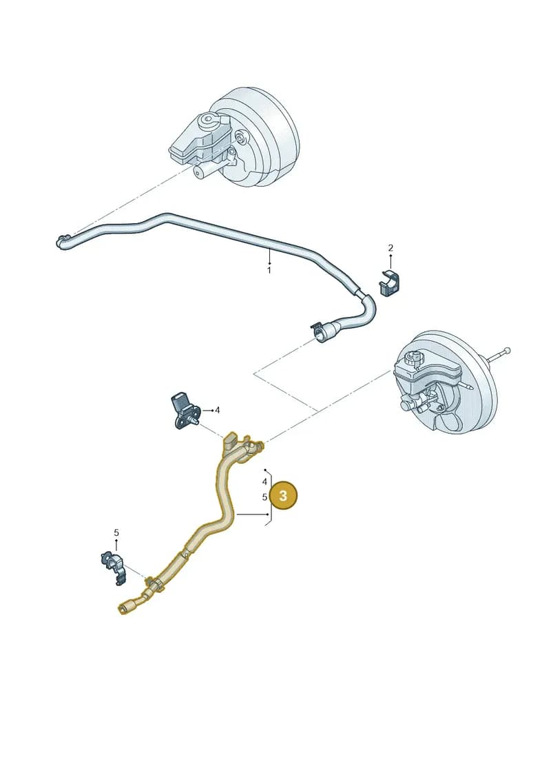 8U0612041A — Audi RS Q3 (2013-2018) diagram 764611700, position 3