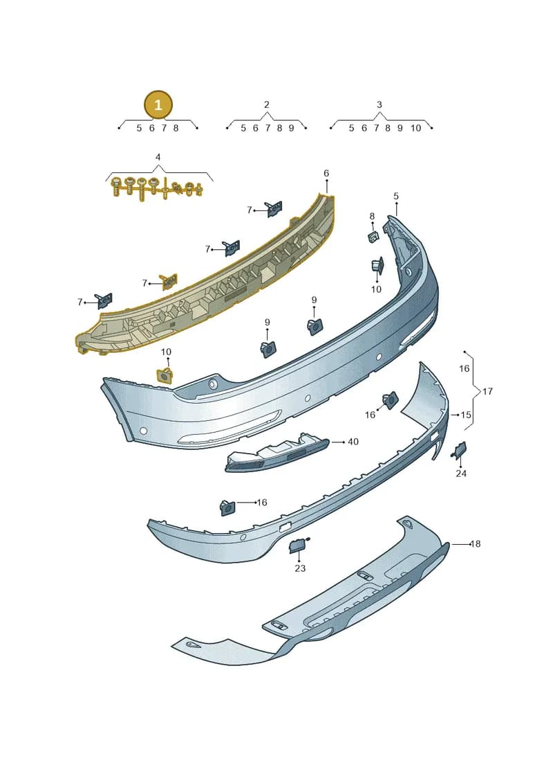 8U0807067EGRU — Audi Q3 (2014-2019) diagram 855807800, position 1