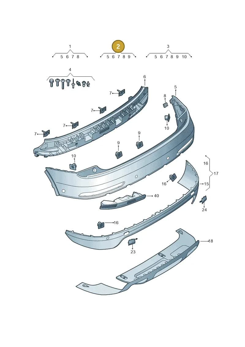 8U0807067FGRU — Audi Q3 (2014-2019) diagram 855807800, position 2