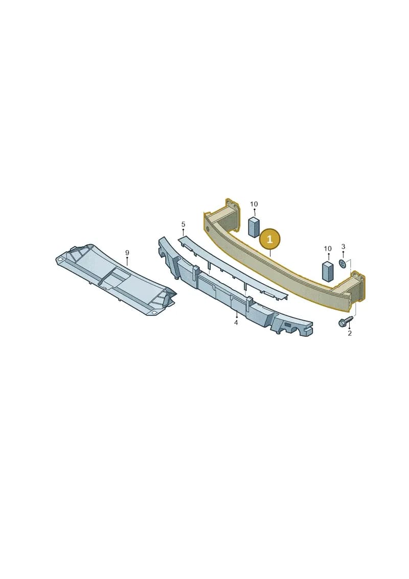 8U0807109C — Audi Q3 1.4 (2016-) diagram 855807000, position 1