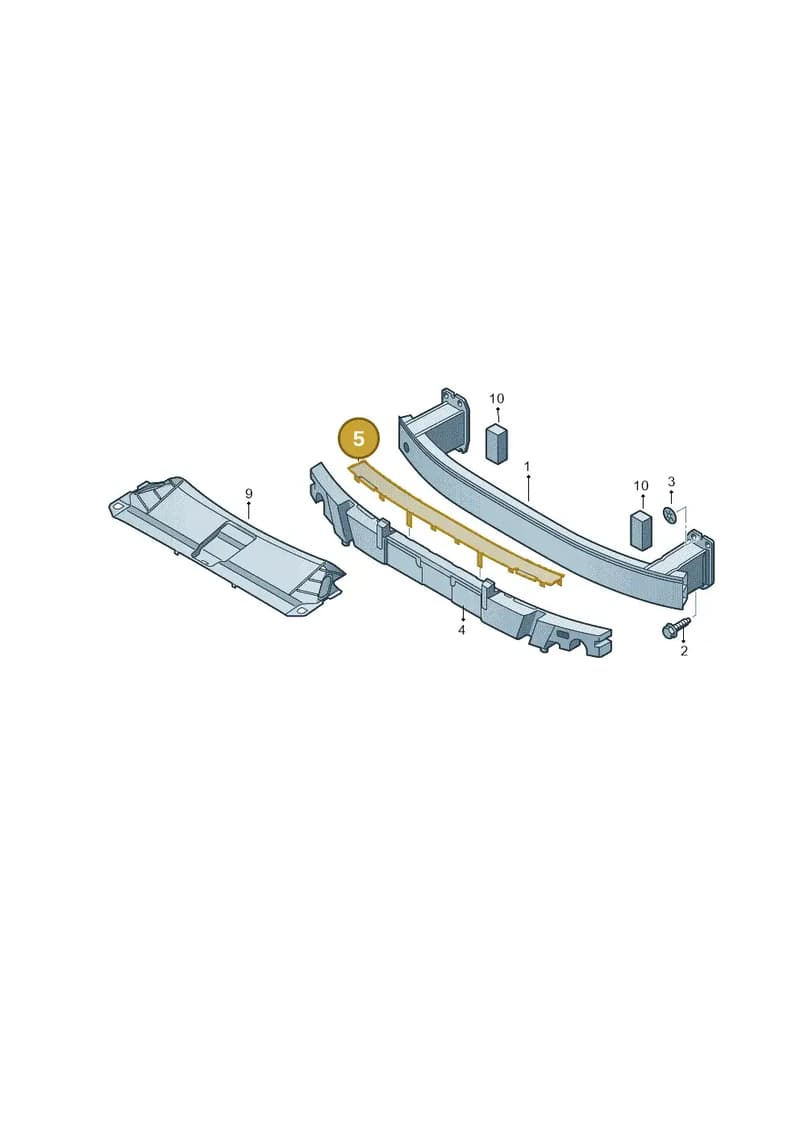 8U0807217A — Audi Q3 1.4 (2016-) diagram 855807000, position 5