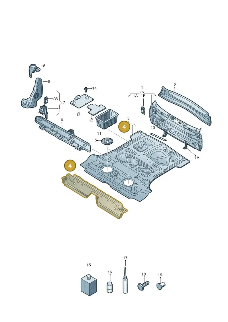 8U0813146TA — Audi RS Q3 (2013-2018) diagram 764813000, position 4