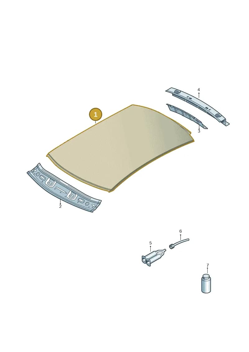 8U0817017 — Audi Q3 1.4 (2016-) diagram 728817000, position 1