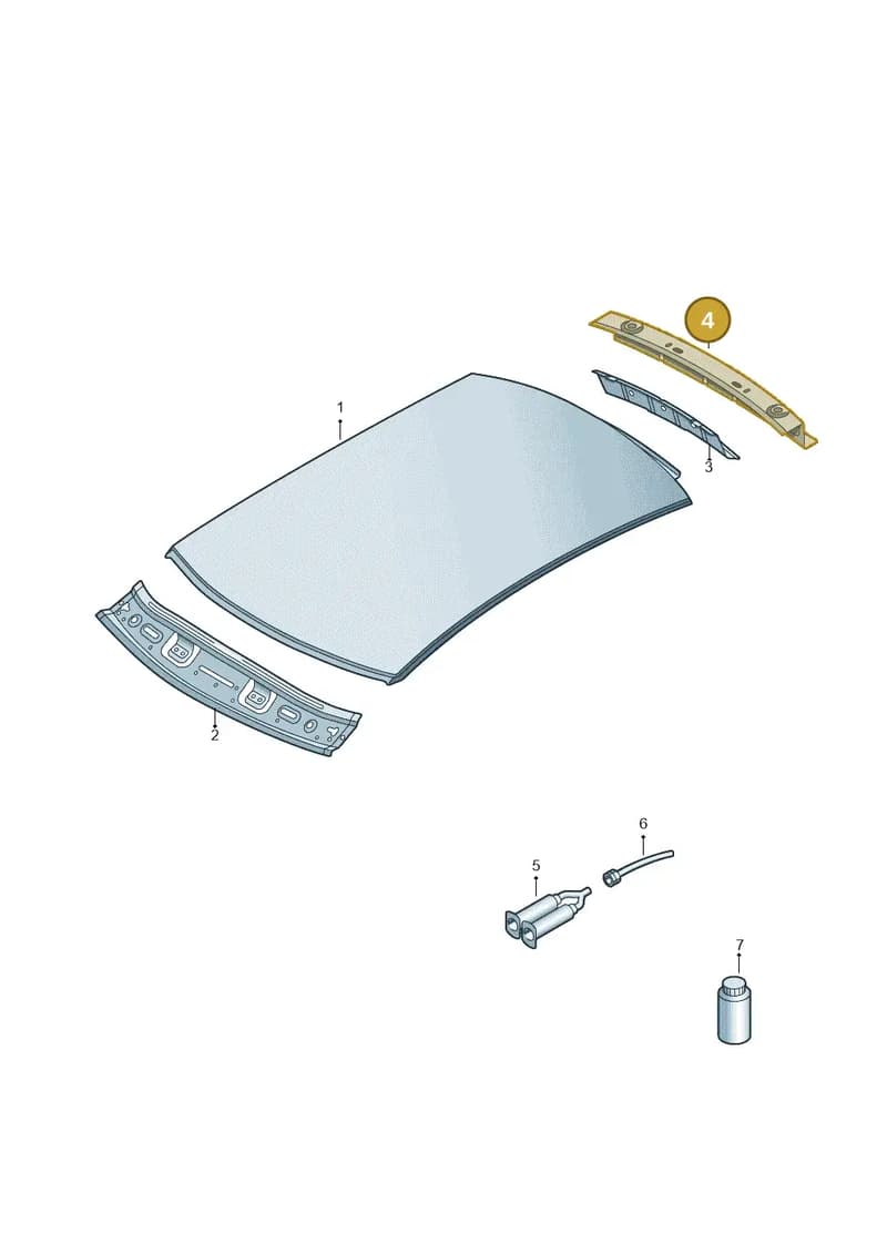 8U0817985 — Audi Q3 1.4 (2016-) diagram 728817000, position 4