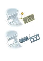 8U0820043HXHA Audi Controls (Soul Black/Aluminium XHA)