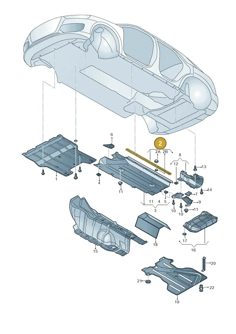 8U0825201A — Audi Q3 quattro (2011-2015) diagram 728825000, position 2