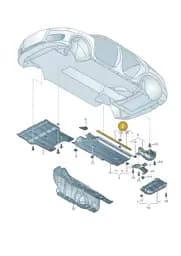 8U0825201A Audi Underbody Trim