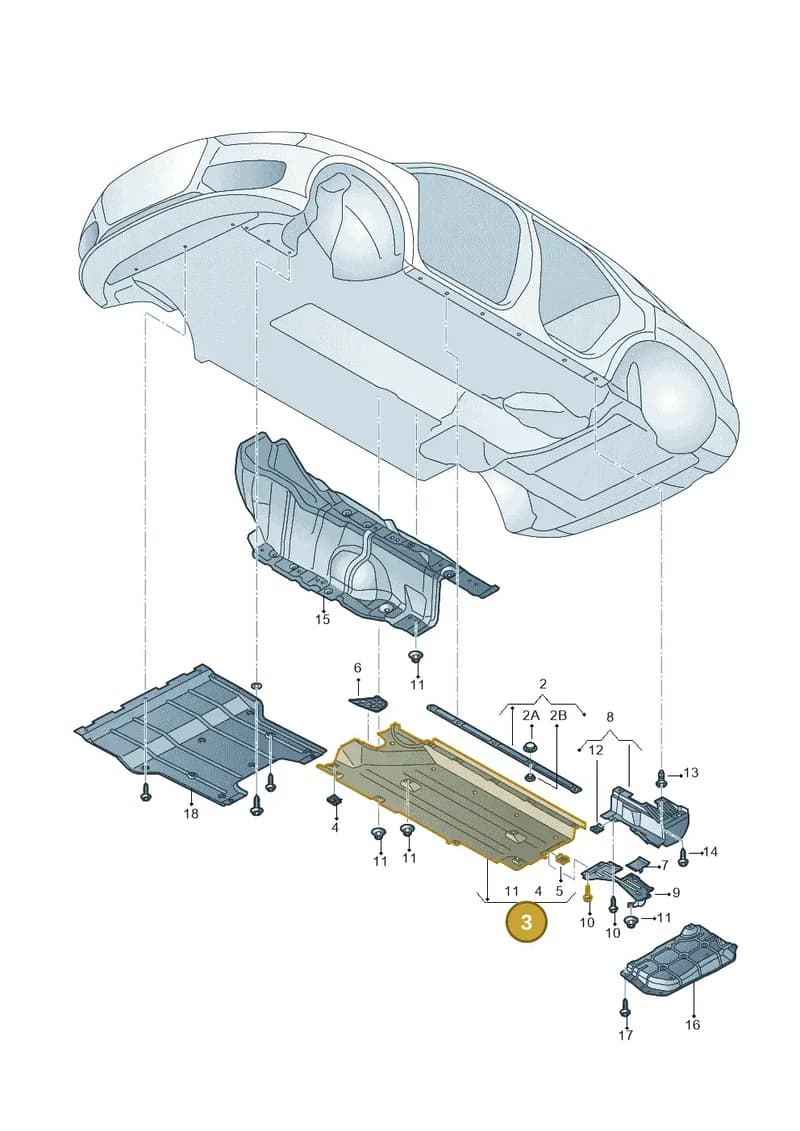 8U0825208 — Audi RS Q3 (2013-2018) diagram 764825000, position 3