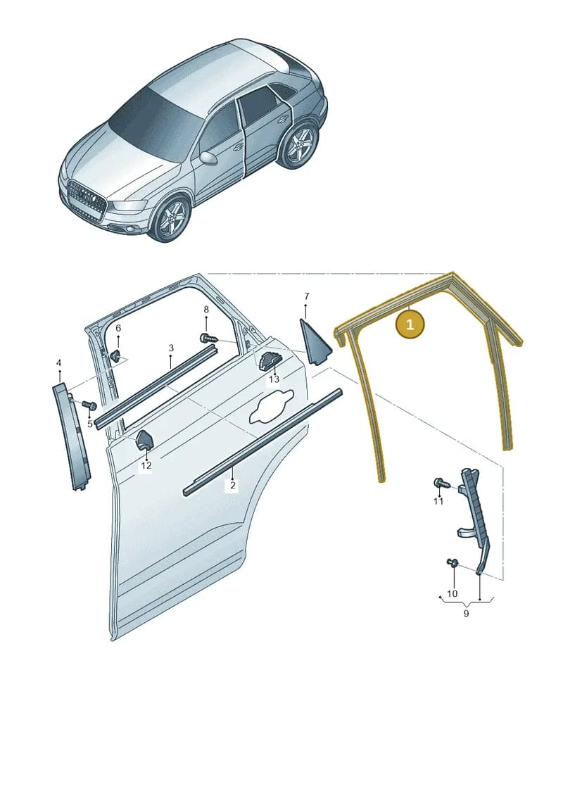 8U0839440 — Audi Q3 1.4 (2016-) diagram 728839400, position 1