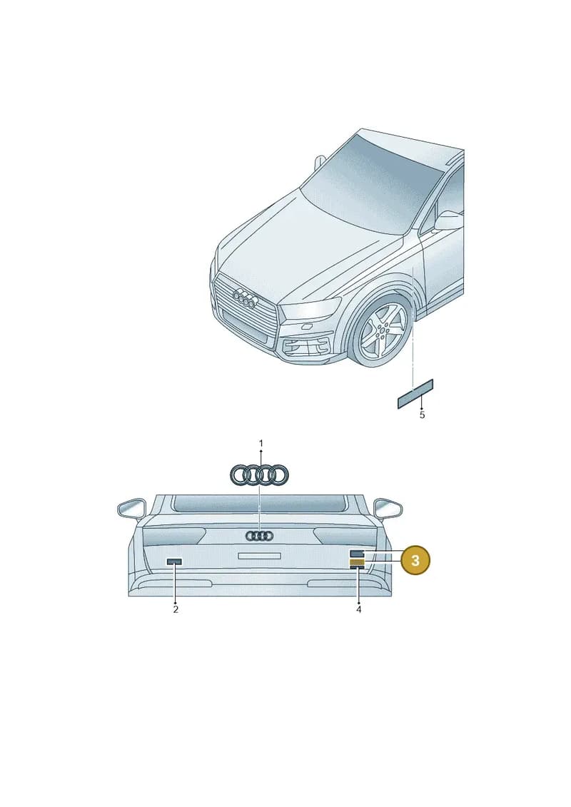 8U0853744A — Audi Q3 quattro 2.0 (2016-2019) diagram 895853070, position 3