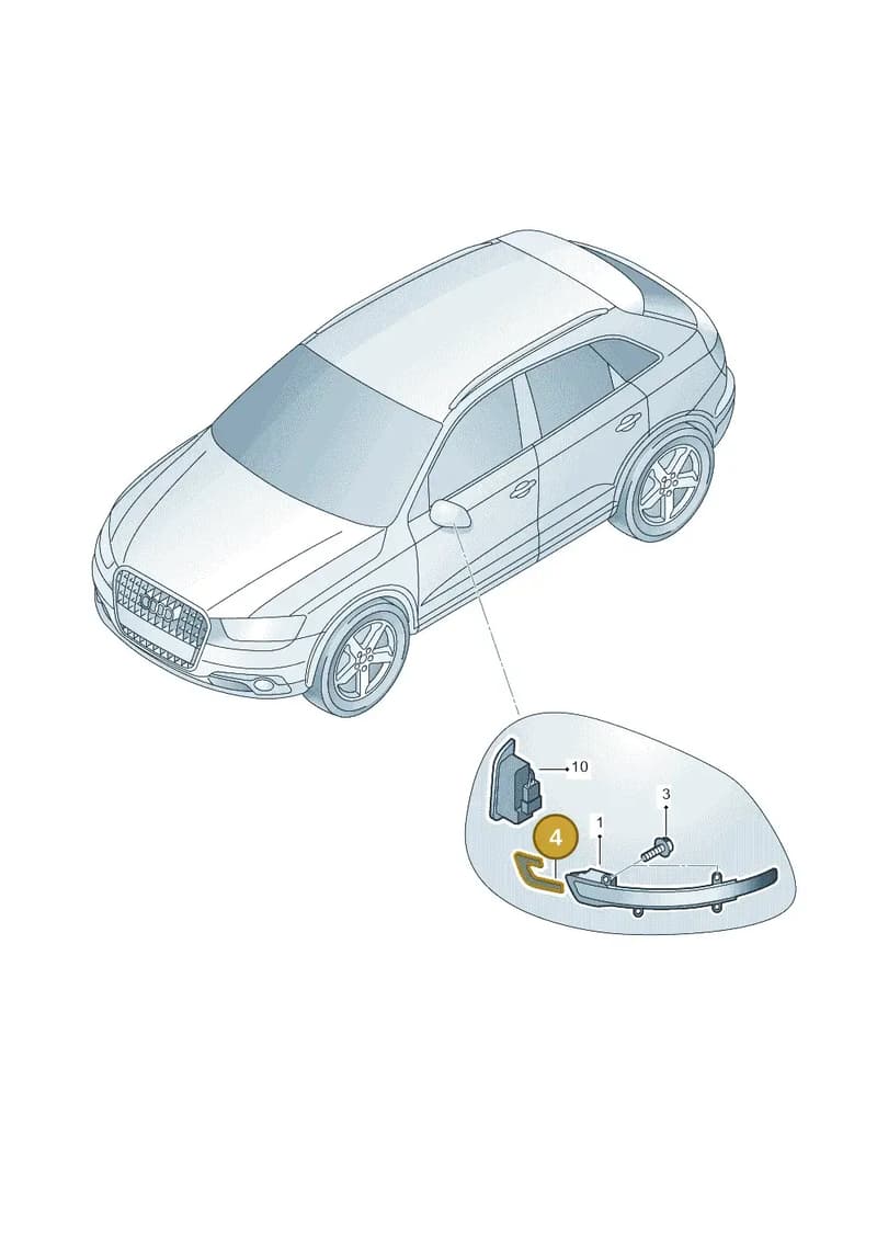 8U0857129A — Audi Q3 1.4 (2016-) diagram 728949000, position 4