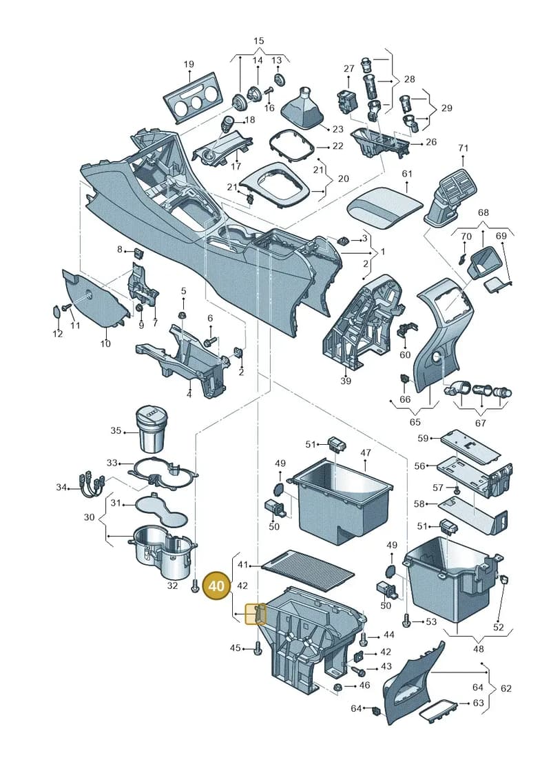 8U08583294PK — Audi RS Q3 (2013-2018) diagram 728863500, position 40