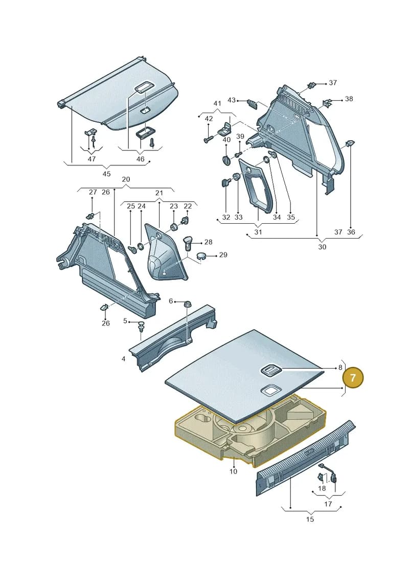 8U0861529A87A — Audi Q3 quattro 2.0 (2016-2019) diagram 895863090, position 7