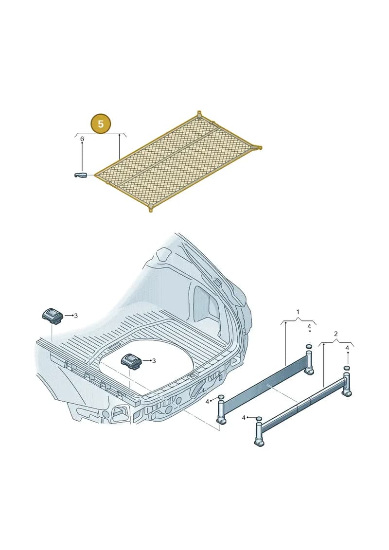 8U0861869A9B9 — Audi Q3 1.4 (2012-2016) diagram 717860700, position 5