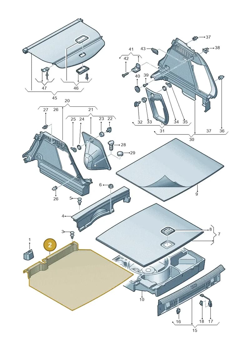 8U086346387A — Audi Q3 (2014-2019) diagram 855863900, position 2