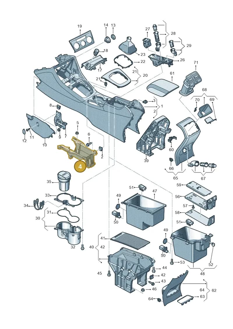 8U0863531 — Audi Q3 1.4 (2016-) diagram 855863500, position 4