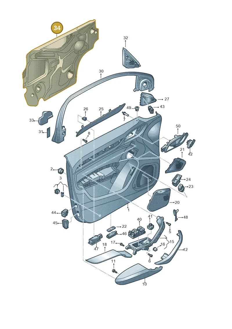 8U0863979 — Audi Q3 1.4 (2016-) diagram 855867000, position 34
