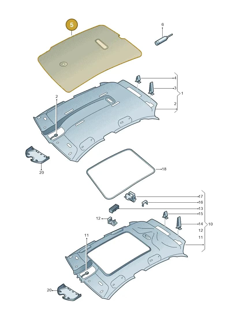 8U0867523A — Audi Q3 1.4 (2016-) diagram 855867550, position 5