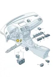 8U0905217A Audi Button for Start-Stop Operation
