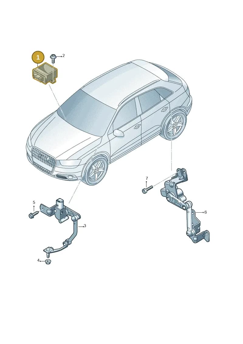 8U0907357 — Audi RS Q3 (2013-2018) diagram 764941250, position 1