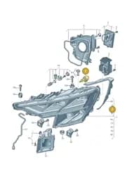 8U0907463A Audi Fan for Headlamps