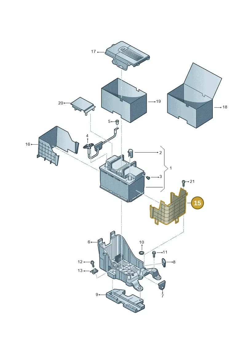 8U0915335 — Audi Q3 (2014-2019) diagram 728915000, position 15