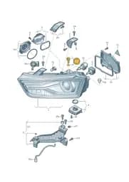 8U0941141A Audi Adjusting Screw with Seal