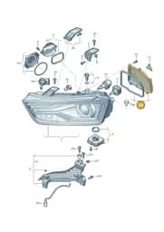 8U0941158A Audi Cover Cap