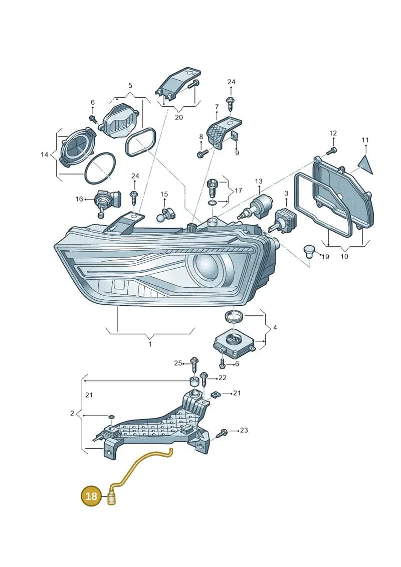 8U0941717 — Audi Q3 1.4 (2016-) diagram 855941000, position 18
