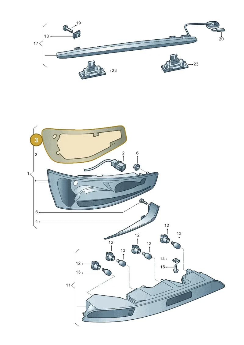8U0945192 — Audi RS Q3 (2013-2018) diagram 764945000, position 3